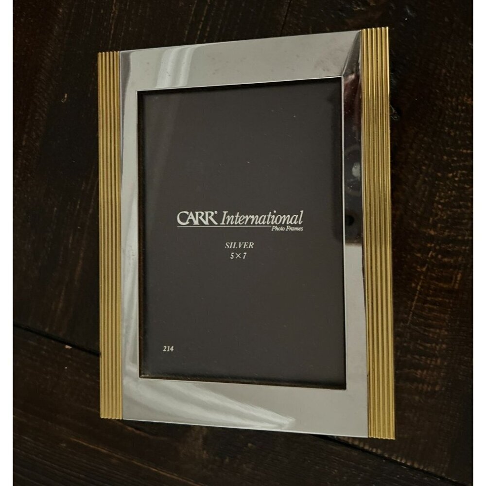 Vintage CARR International Silver photo frame 9" x 7"